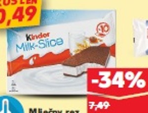 Kinder Mliečny rez