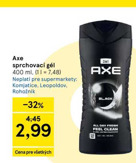 Axe sprchovací gél 400 ml