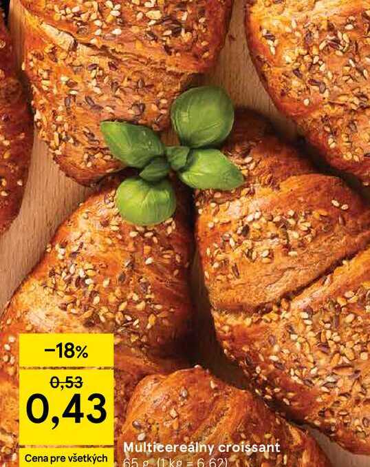 Multicereálny croissant 65g