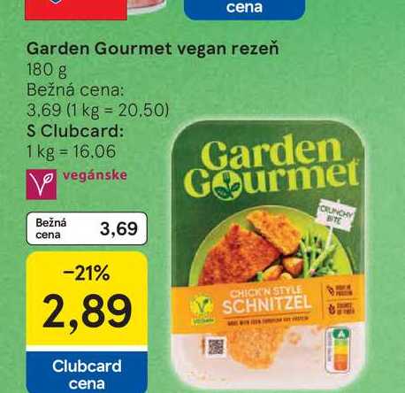 Garden Gourmet vegan rezeň 180 g 