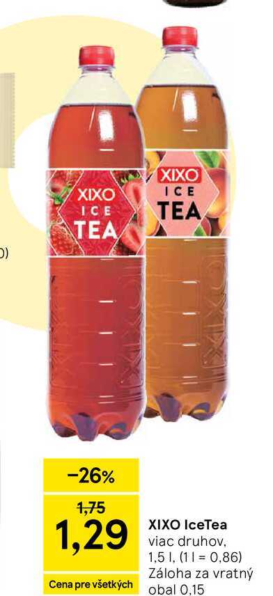 XIXO IceTea viac druhov, 1,5l