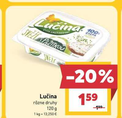 Lučina rôzne druhy 120 g 