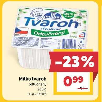 Tvaroh z Poděbrad Odtučněný 250 g