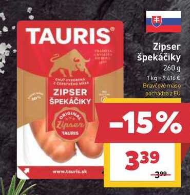 Zipser špekáčiky 260 g 