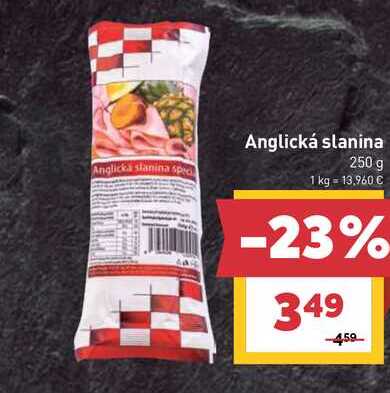 Anglická slanina 250 g