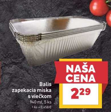 Balis zapekacia miska sviečkom 940 ml, 5 ks