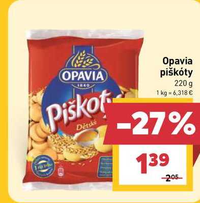 Opavia Piškóty 220 g