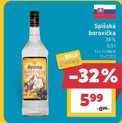 Spišská Borovička 0,5 l v akcii