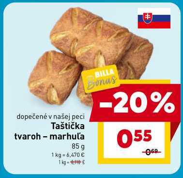 Taštička tvaroh - marhuľa 85 g