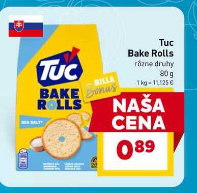 Bake Rolls rôzne druhy 80 g 
