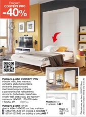 Výklopná posteľ CONCEPT PRO - 1