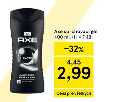 Axe sprchovací gél 400 ml