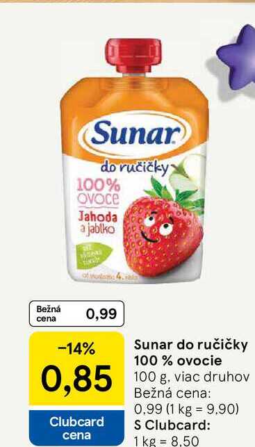 Sunar do ručičky 100% 100 g