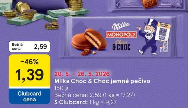 Milka Choc & Choc jemné pečivo 150 g 