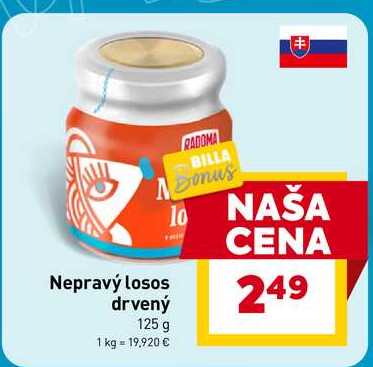 Nepravý losos drvený 125 g 
