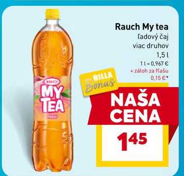 Rauch My tea Ľadový čaj viac druhov 1,5l