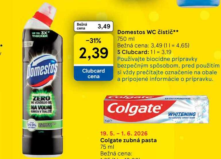 Domestos WC čistič 750 ml