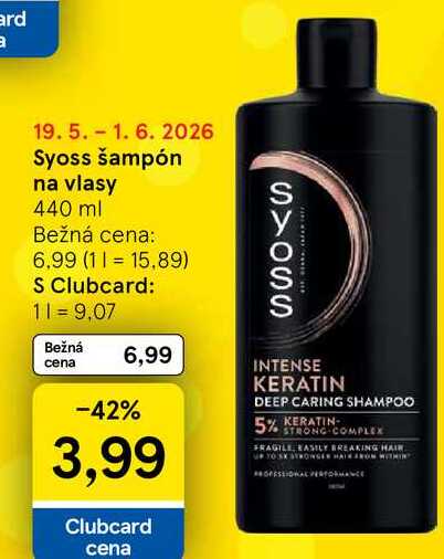 Syoss šampón na vlasy 440 ml