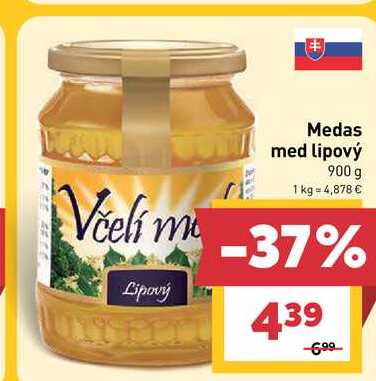 Medas med lipový 900 g 