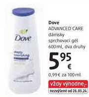 Dove ADVANCED CARE dámsky sprchovací gél, 600ml