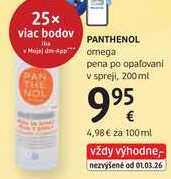 PANTHENOL omega pena po opaľovani v spreji, 200 ml