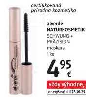 alverde NATURKOSMETIK SCHWUNG+ PRÄZISION maskara, 1 ks
