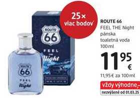 ROUTE 66 FEEL THE Night pánska toaletná voda, 100 ml 