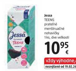 Jessa TEENS prateľné menštruačné nohavičky, 1 ks