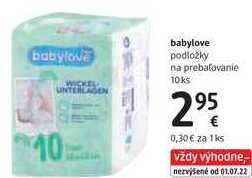 babylove podložky na prebaľovanie, 10 ks