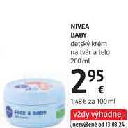 NIVEA BABY detský krém na tvár a telo, 200 ml 