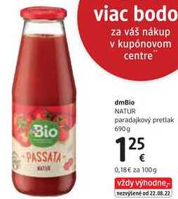 dmBio NATUR paradajkový pretlak, 690 g