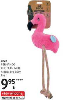 Beco FERNANDO THE FLAMINGO hračka pre psov