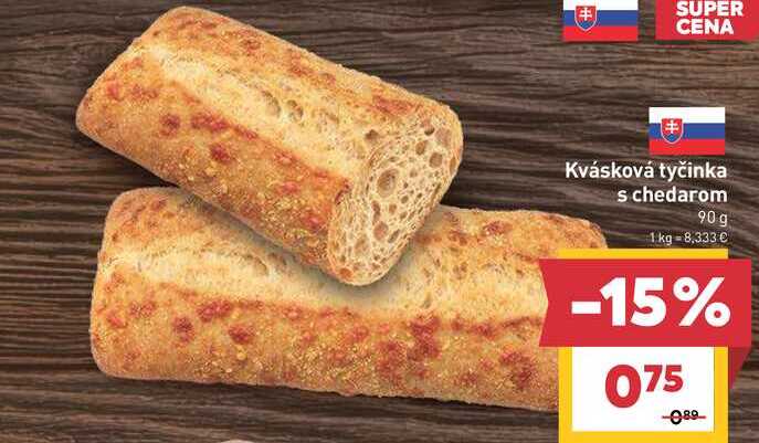 Kvásková tyčinka schedarom 90 g 