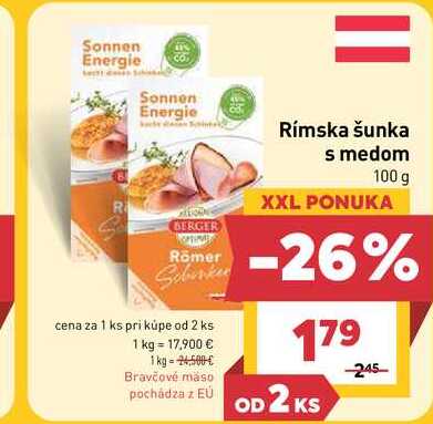 Rímska šunka s medom 100 g