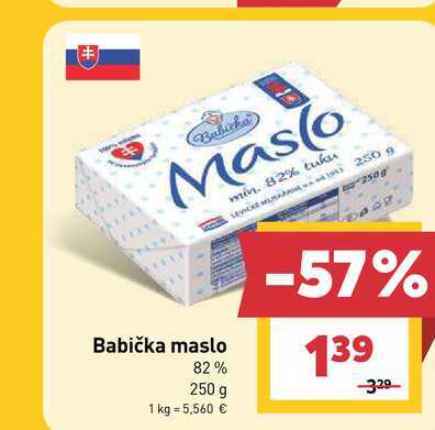Babička maslo 82% 250 g