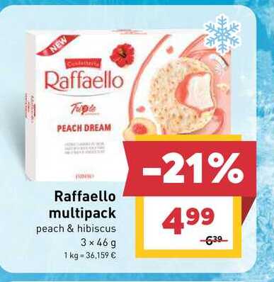 Raffaello multipack peach & hibiscus 3 x 46 g 