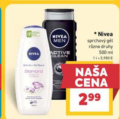 Nivea sprchový gél 500 ml 