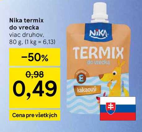 Nika termix do vrecka viac druhov 80 g