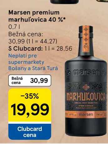 Marsen premium marhuľovica 40 % 0.7l
