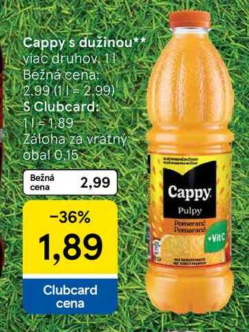 Cappy s dužinou 1l