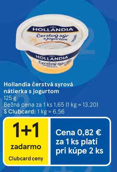 Hollandia čerstvá syrová nátierka s jogurtom 125 g