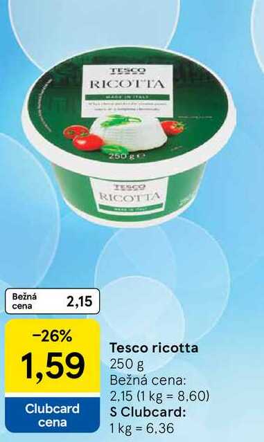 Tesco ricotta 250 g