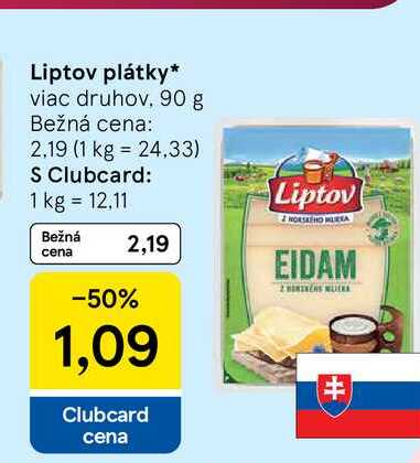 Liptov plátky viac druhov 90 g