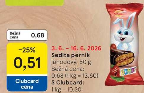 Sedita perník jahodový, 50 g