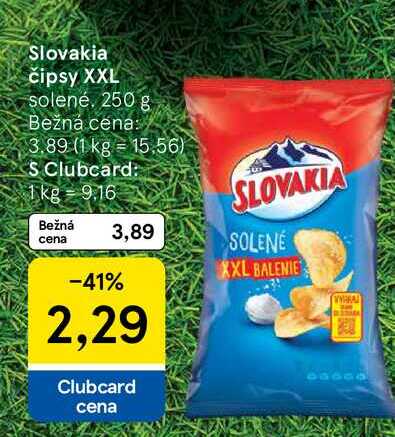 Slovakia čipsy XXL solené, 250 g