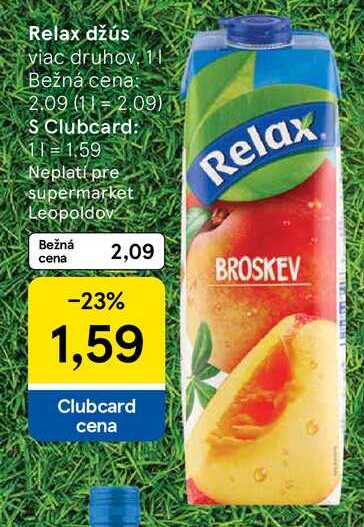 Relax džús viac druhov 1L