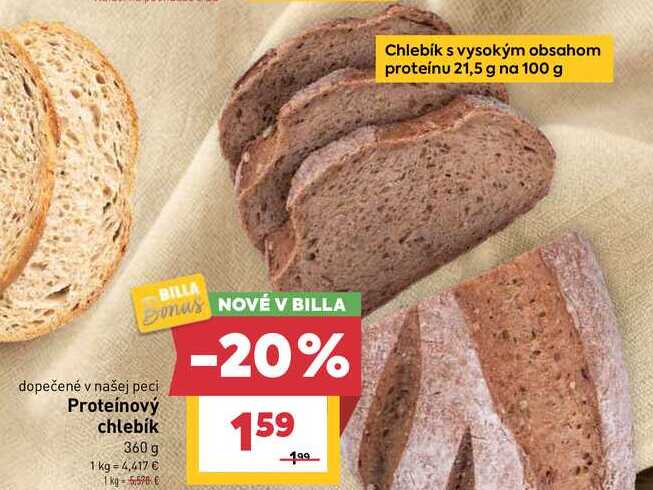 Proteínový chlebík 360 g