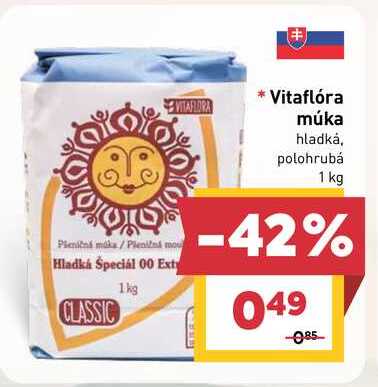 Vitaflóra múka hladká, polohrubá 1 kg