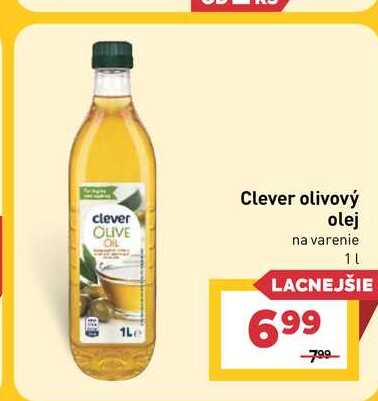 Clever olivový olej na varenie 1l