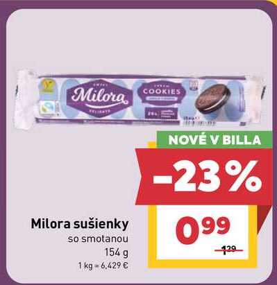 Milora sušienky so smotanou 154 g